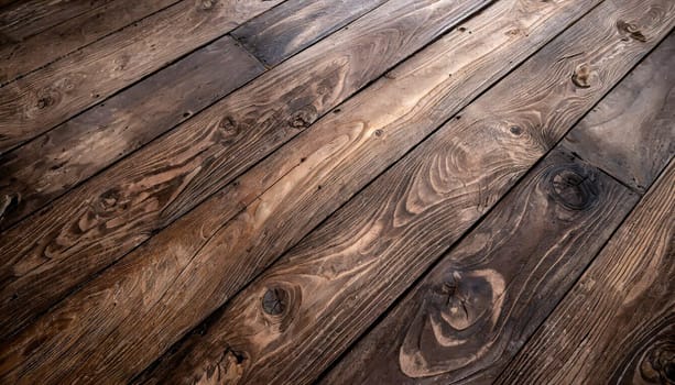 A charming flat lay featuring rustic wood elements and ample empty space, creating a warm and appealing backdrop that's ideal for diverse design applications.