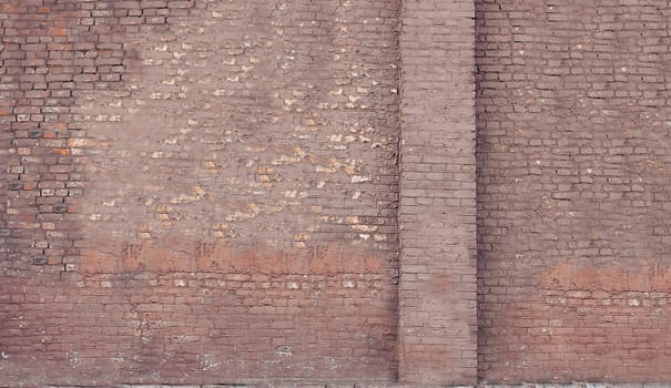 The background texture is an old red brick wall in the middle plan with a place for text
