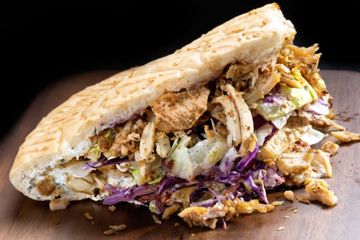 close up of berliner doner kebab