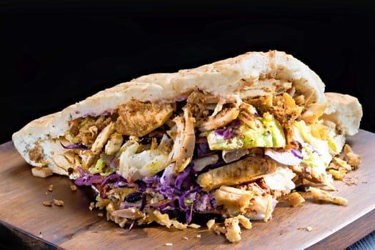 close up of berliner doner kebab