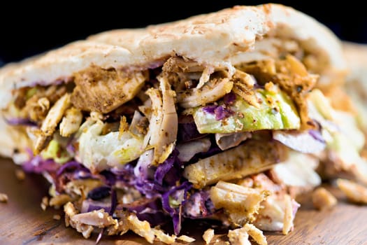 close up of berliner doner kebab