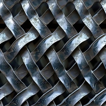 Seamless metal pattern texture. Neural network generated image. Not based on any actual scene or pattern.