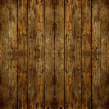 Medium brown wood background. Seamless wooden planks board texture. Neural network generated image. Not based on any actual scene or pattern.