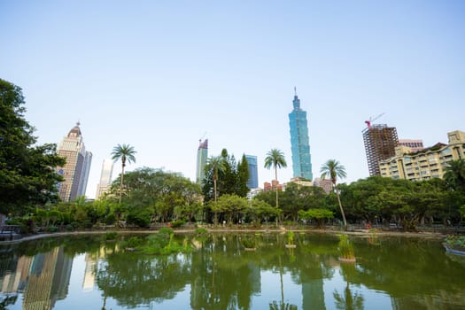 Taipei, Taiwan, 14 September 2023: Taipei city landmark