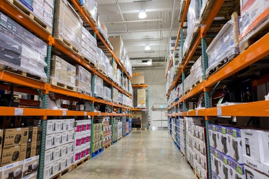 Taiwan 22 September 2023: Inside of the Costco Store