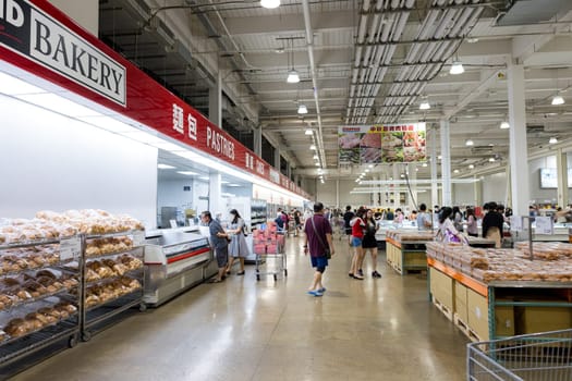 Taiwan 22 September 2023: Costco store in Taiwan