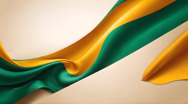 Abstract flag on silk background