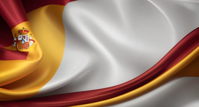 Abstract flag on silk background