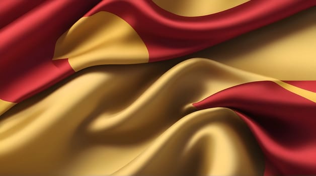 Abstract flag on silk background