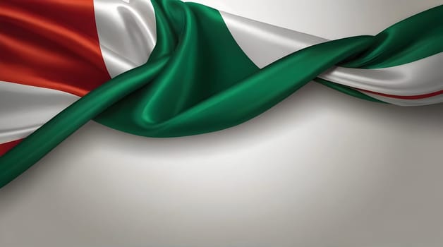 Abstract flag on silk background