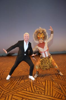 Guido Cantz,visit to the musical King of the Lions,Hamburg,02.03.2024