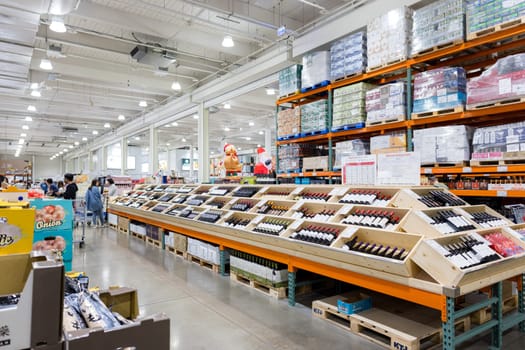 Taiwan 22 September 2023: Costco store in Taiwan