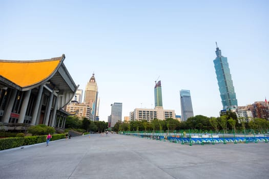 Taipei, Taiwan 14 September 2023: Sun Yat sen Memorial Hall in Taipei city