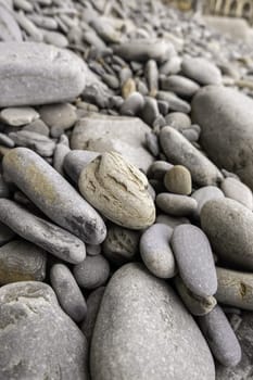 Detail of stones damaged by time, nature