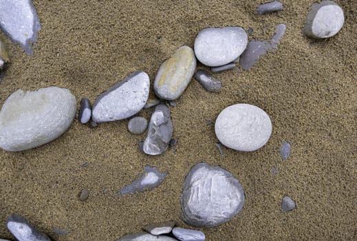 Detail of stones damaged by time, nature