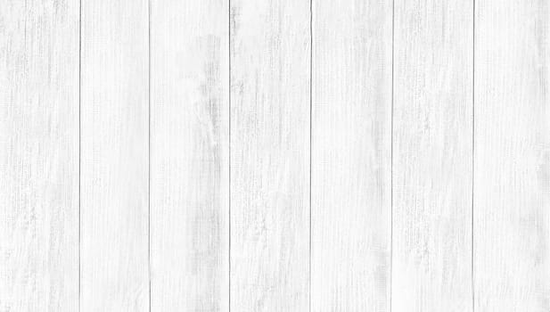 Horizontal old gray-white board with natural texture close-up