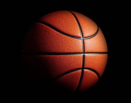 Basketball closeup with high quality