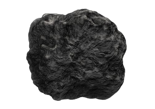 Very big and beautiful black rocks on white background