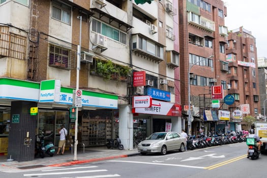 Taipei, Taiwan 02 October 2023: Taipei city downtown