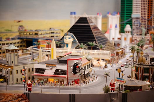 Miniatur Wunderland Hamburg in Germany, Las Vegas, museum with miniature model construction of the world, 12.12.2023