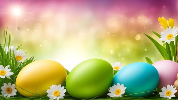 Beautiful Easter holidays abstract design