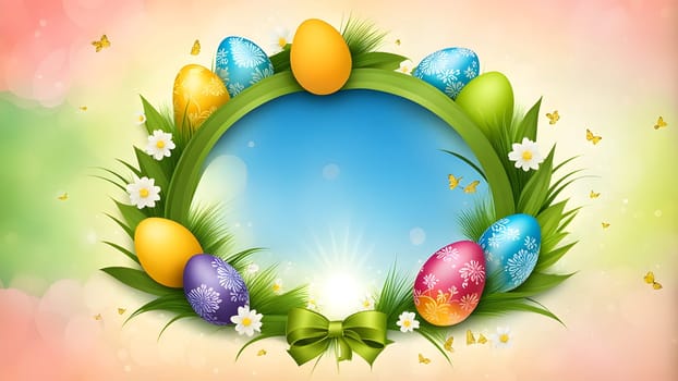 Beautiful Easter holidays abstract design