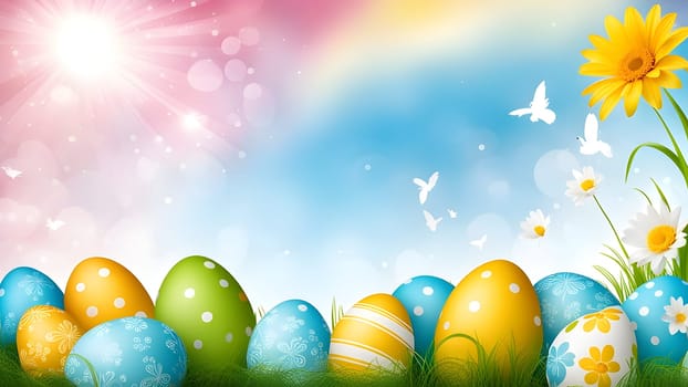 Beautiful Easter holidays abstract design