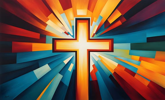 Abstract Christianity religion art design