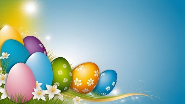 Beautiful Easter holidays abstract design