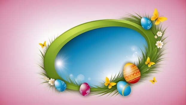 Beautiful Easter holidays abstract design