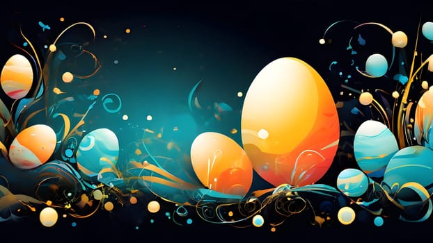 Beautiful Easter holidays abstract design