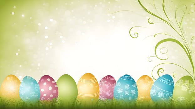 Beautiful Easter holidays abstract design