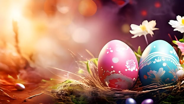 Beautiful Easter holidays abstract design