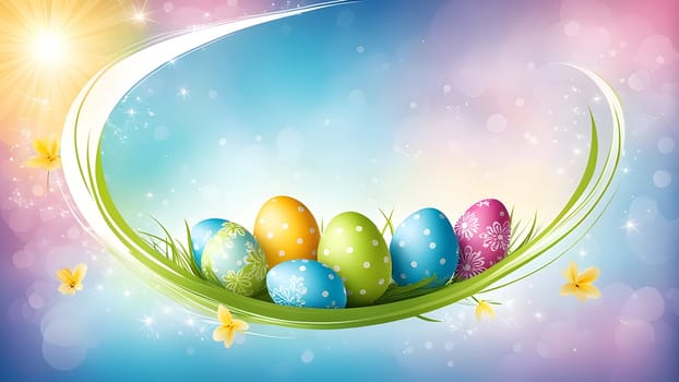 Beautiful Easter holidays abstract design