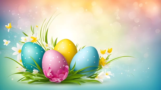 Beautiful Easter holidays abstract design