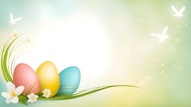 Beautiful Easter holidays abstract design