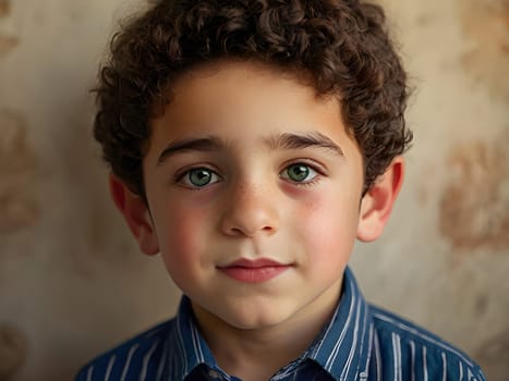 Portrait of the cute Jewish boy