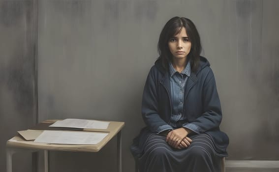 Woman is having a bad depression
