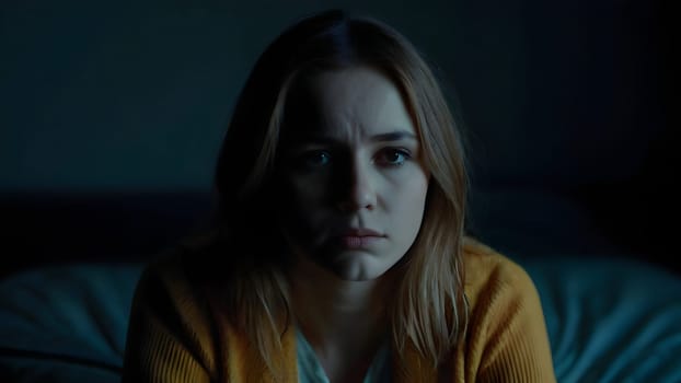 Woman is having a bad depression