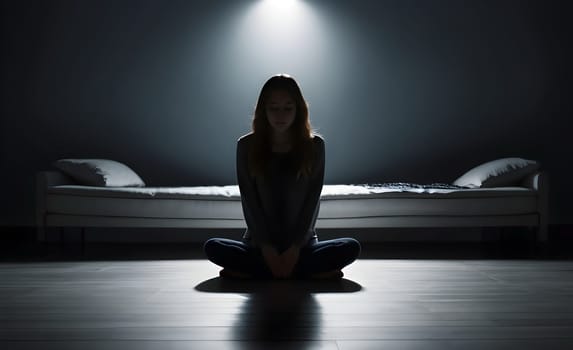Woman is having a bad depression
