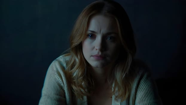 Woman is having a bad depression