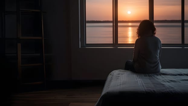 Woman is having a bad depression