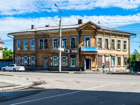 Irkutsk, Russia - August 24, 2016: The sights of Irkutsk, streets and buildings of the city, historical and modern buildings.