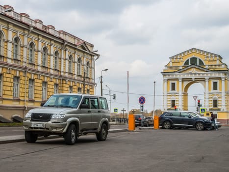 Irkutsk, Russia - August 24, 2016: The sights of Irkutsk, streets and buildings of the city, historical and modern buildings.