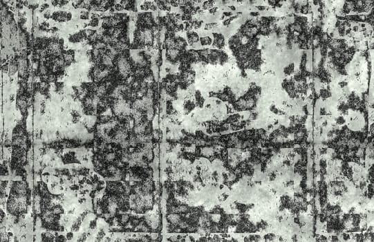 Grunge rough texture with gray-white spots on the surface close-up
