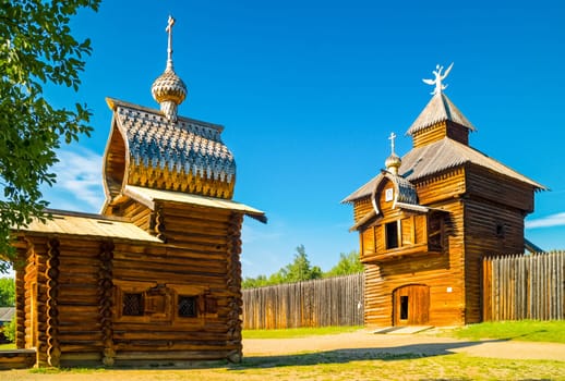 Taltsy is an architectural and ethnographic museum of Siberian wooden architecture.