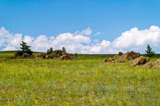 Landscape meadows and pastures of the Baikal National Park. Landscape meadows and pastures of the Baikal National Park.