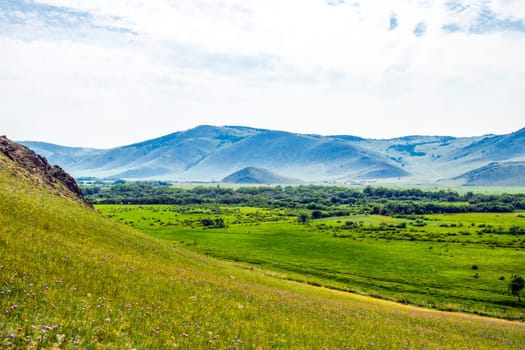 Landscape meadows and pastures of the Baikal National Park. Landscape meadows and pastures of the Baikal National Park.