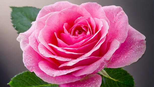 Close up of tenderness pink rose.