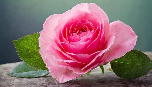 Close up of tenderness pink rose.